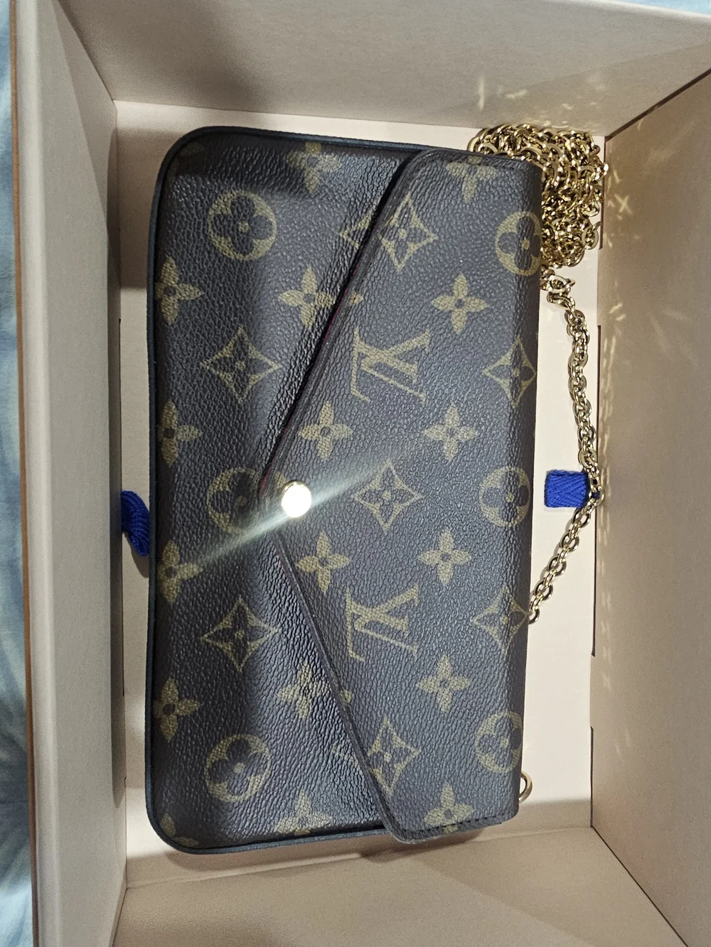 Louis Vuitton Monogram Crossbody Bag in Brown